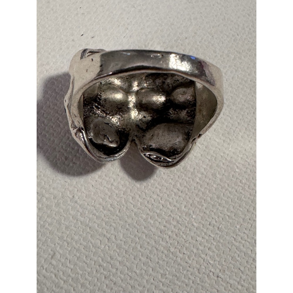 Comedy Tragedy Theater Mask Signet Ring Gothic Rock Statement - Picture 7 of 10